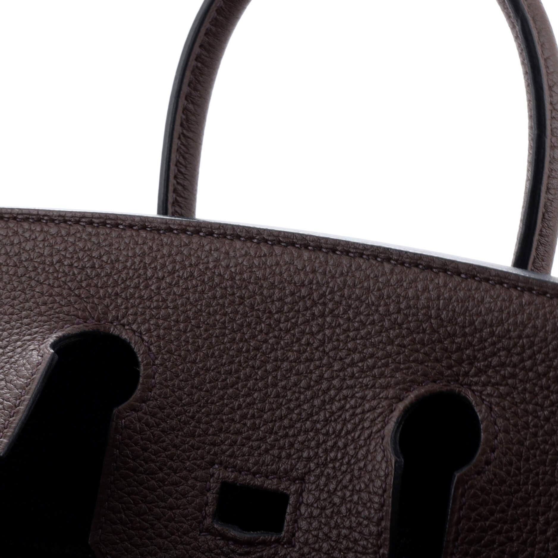 Hermes Birkin Handbag Rouge Sellier Togo with Gold Hardware 25 5