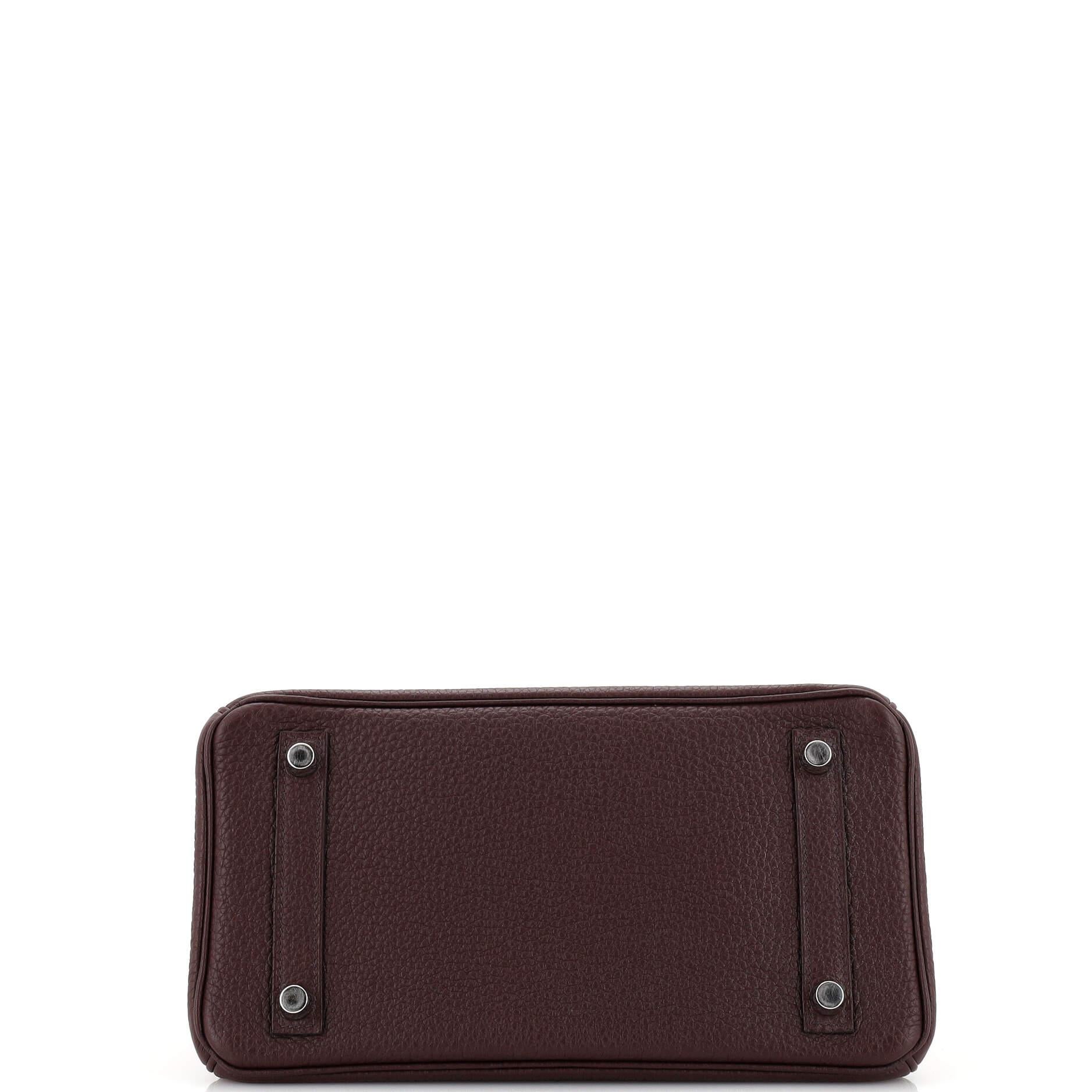 Hermes Birkin Handbag Rouge Sellier Togo with Palladium Hardware 25 1