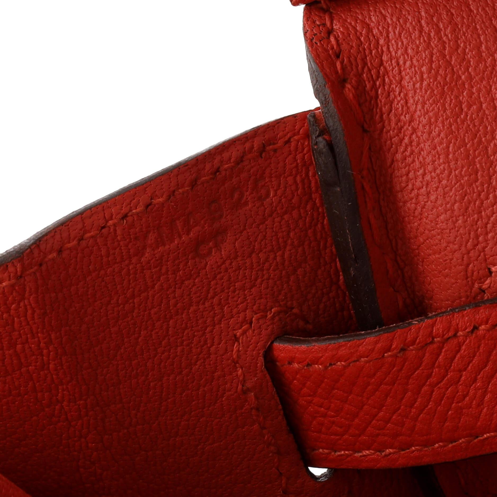 Hermes Birkin Handbag Rouge Tomate Epsom with Palladium Hardware 30 4