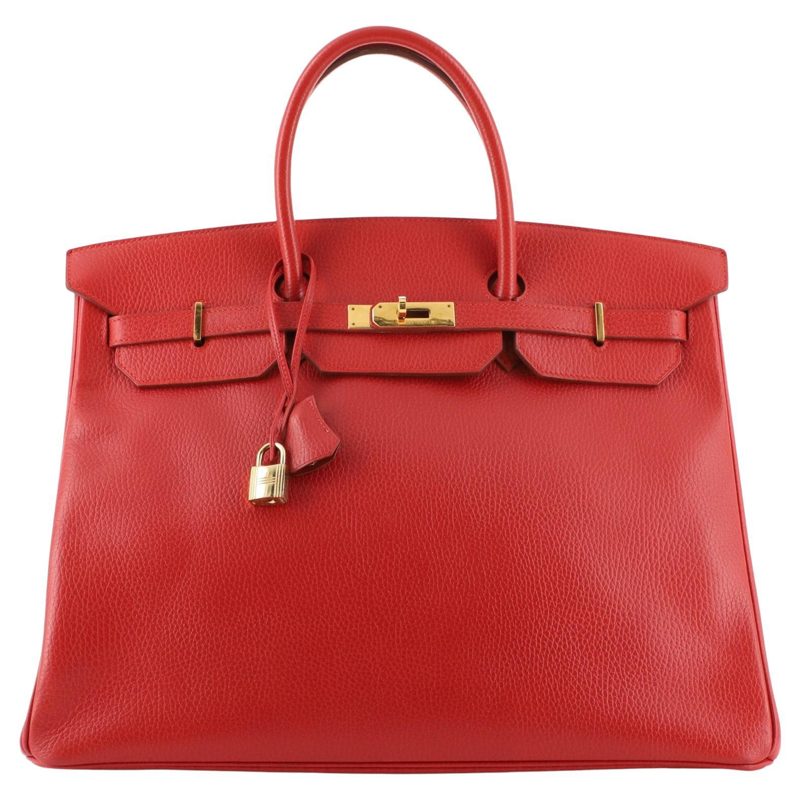 hermes birkin bolsa red