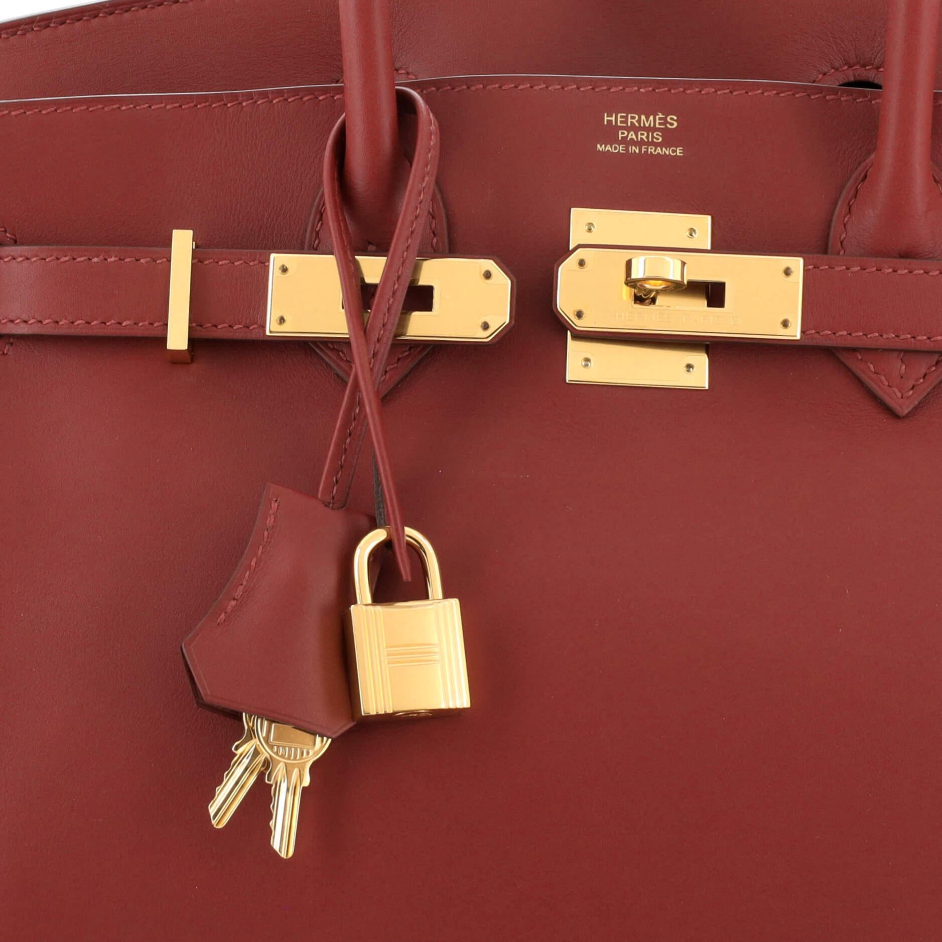 Hermes Birkin Handbag Rouge Vif Jonathan with Gold Hardware 30 3