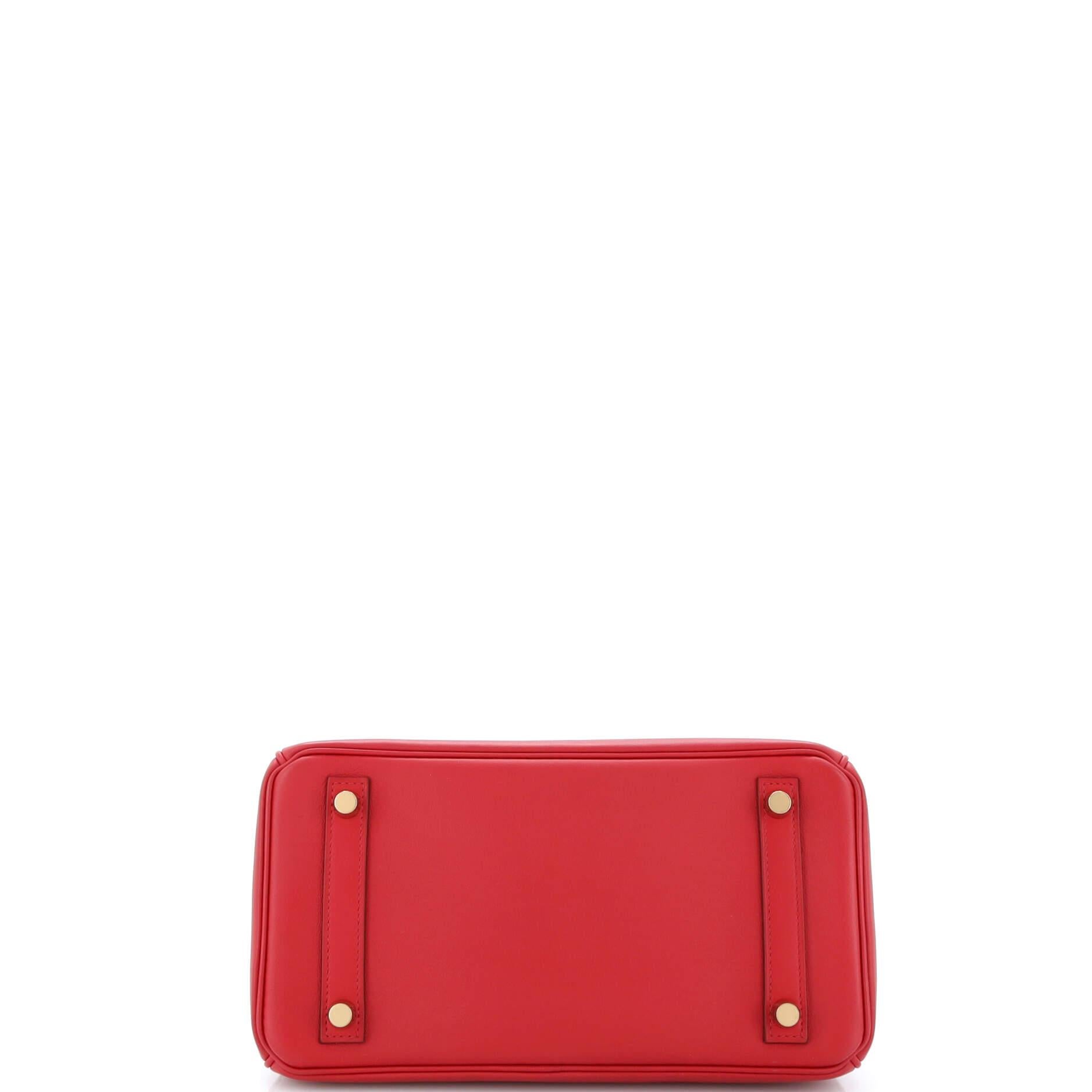 Hermes Birkin Handbag Rouge Vif Swift with Gold Hardware 25 1