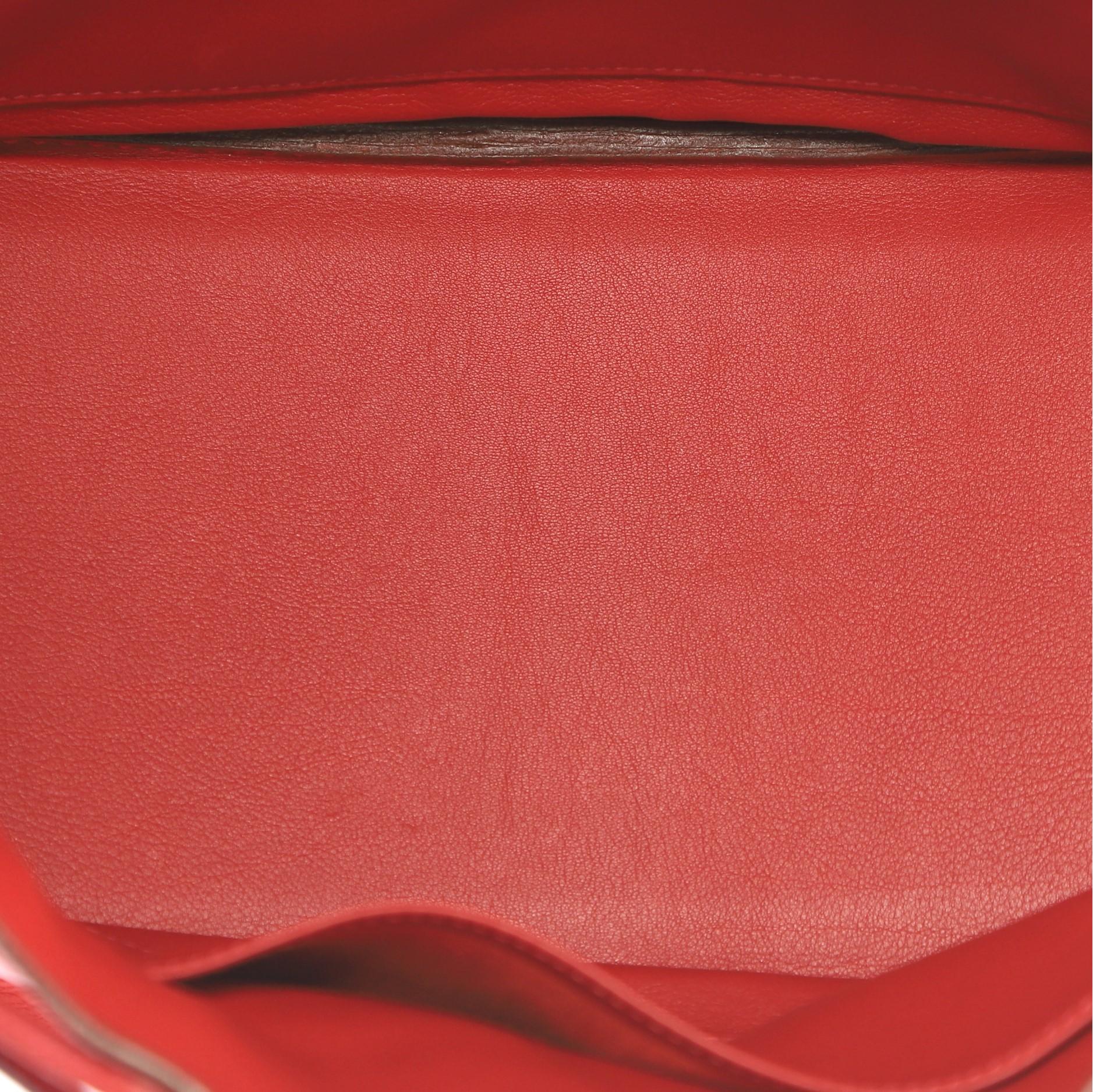 Hermes Birkin Handbag Rouge Vif Swift with Palladium Hardware 30 1
