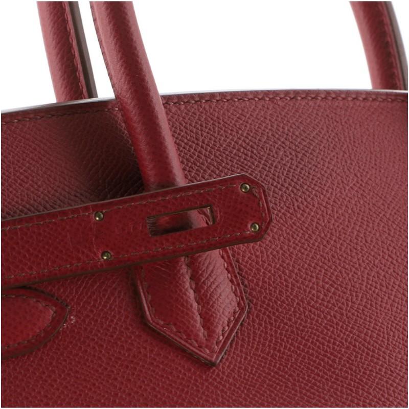 Hermes Birkin Handbag Rubis Epsom with Gold Hardware 30 In Good Condition In NY, NY