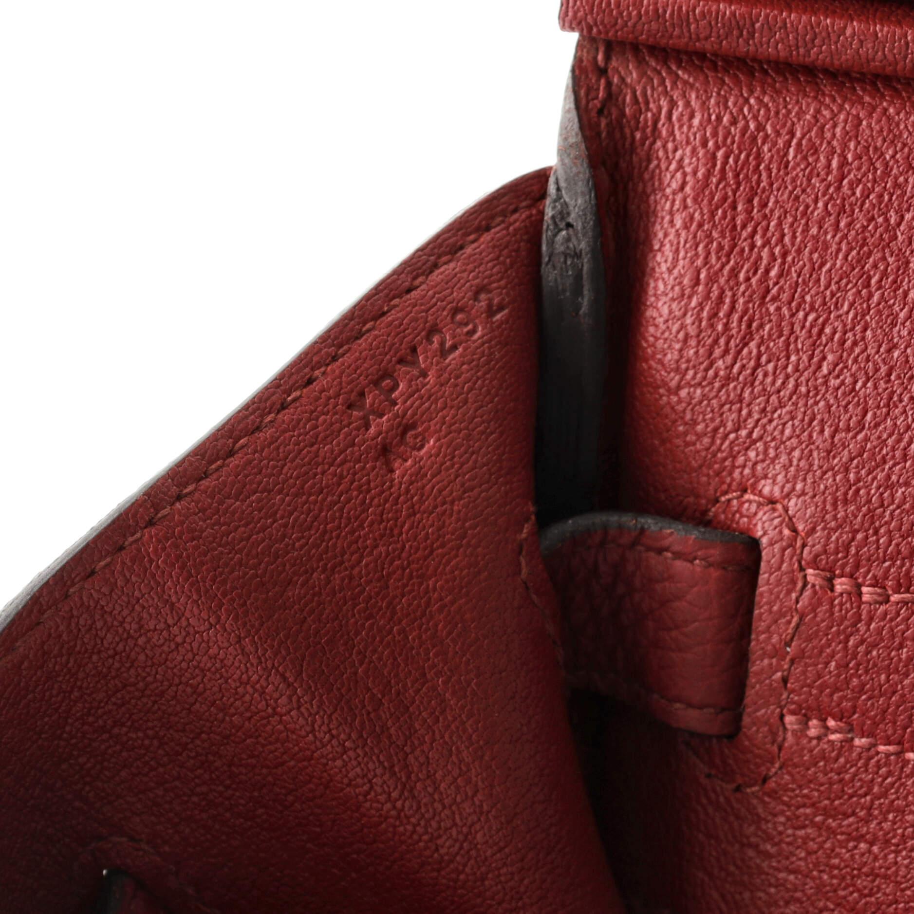 Hermes Birkin Handbag Rubis Togo with Palladium Hardware 35 5