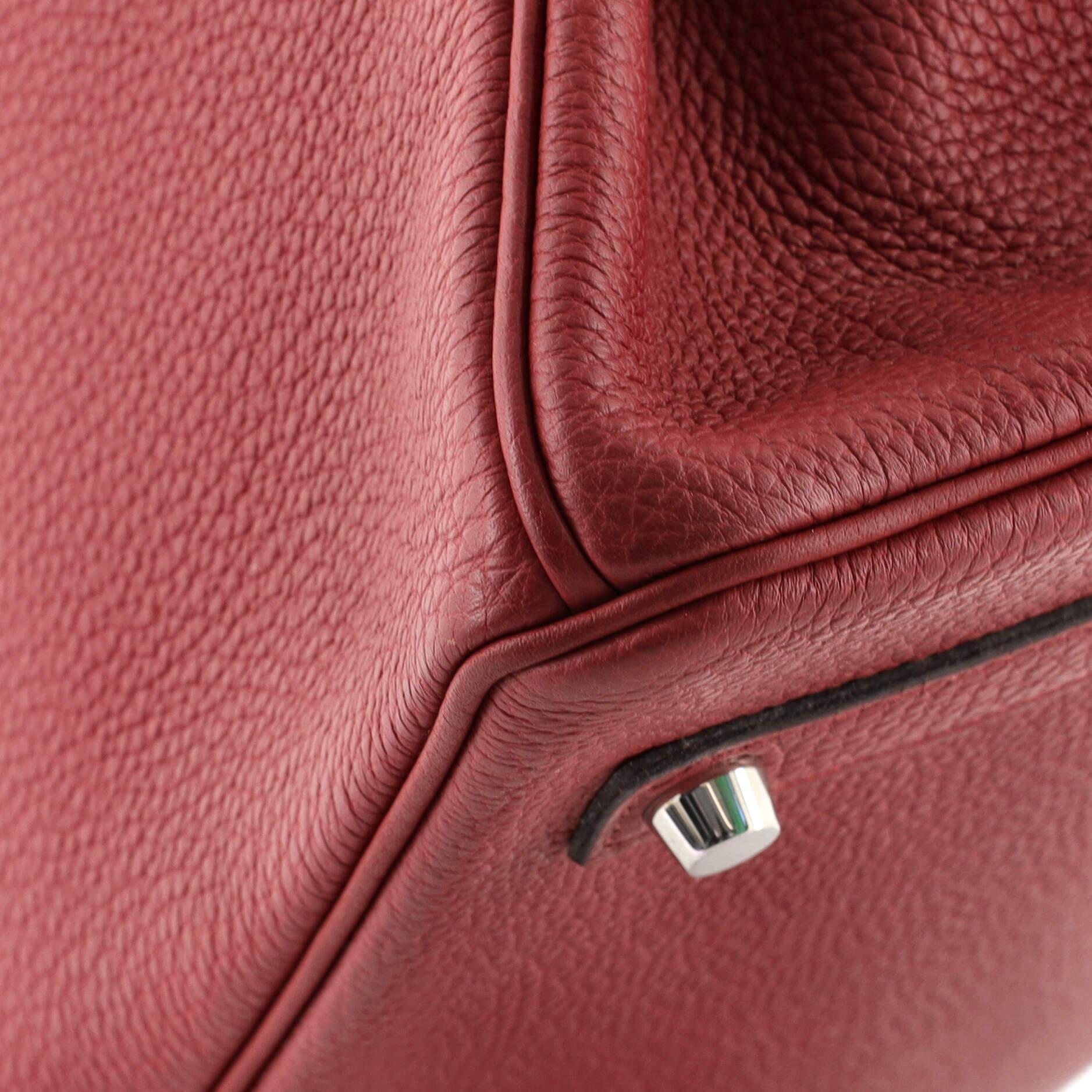 Hermes Birkin Handbag Rubis Togo with Palladium Hardware 35 3