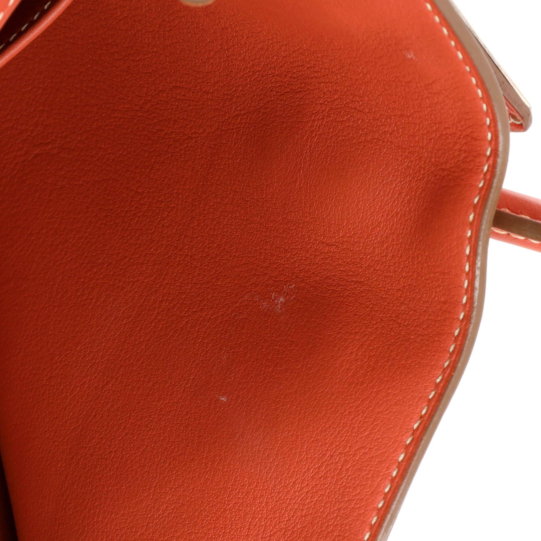 Hermes Birkin Handbag Sanguine Swift with Palladium Hardware 25 For Sale 7