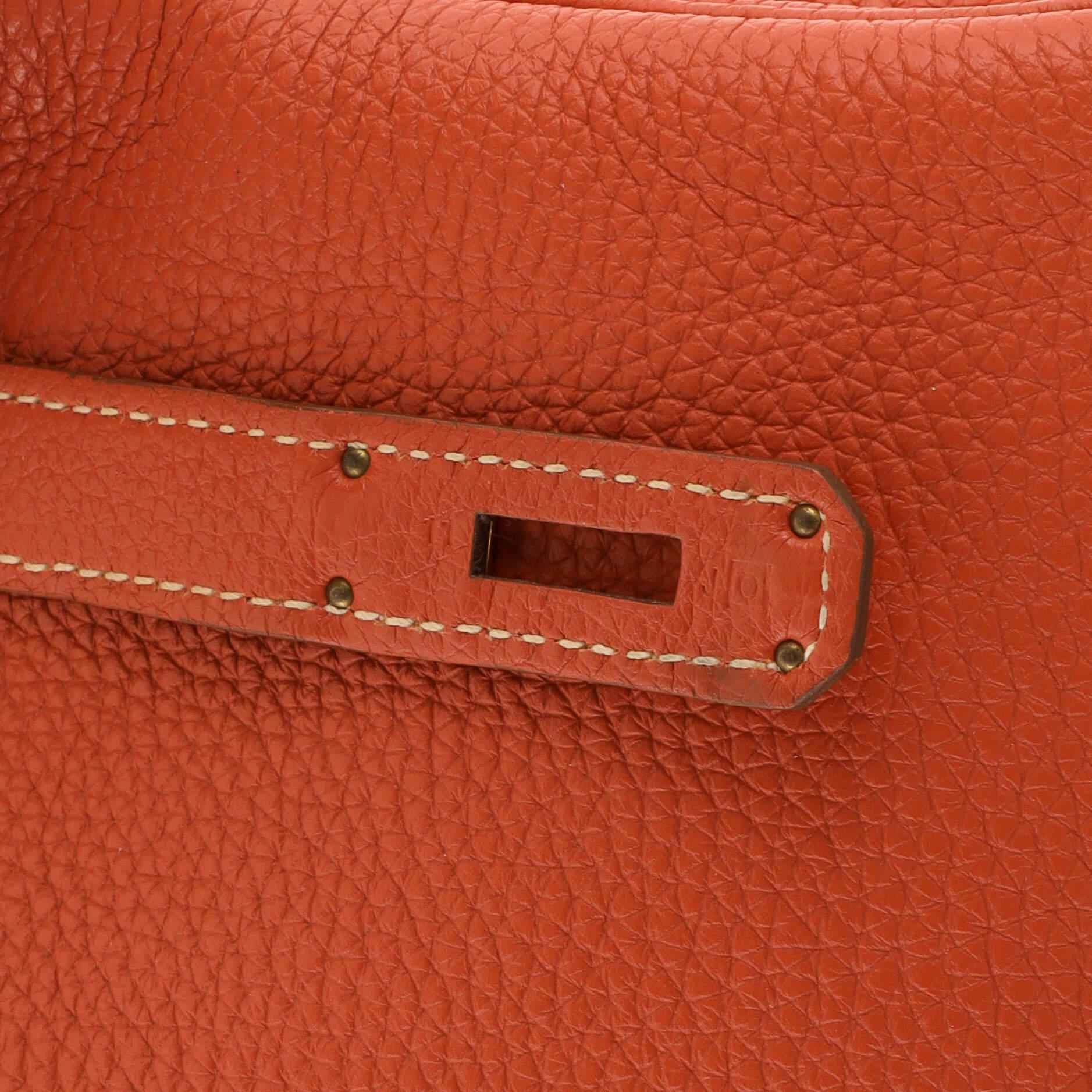Hermes Birkin Handbag Sanguine Togo with Gold Hardware 30 8