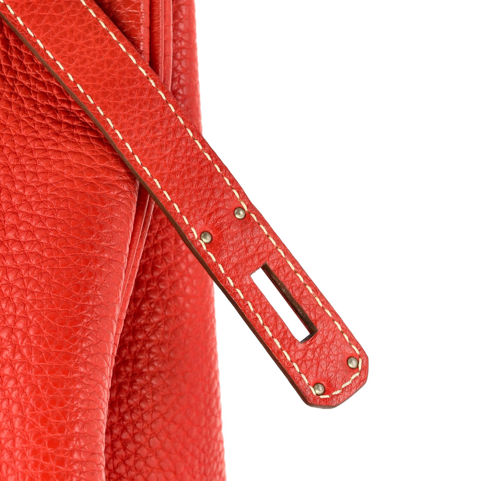 Hermes Birkin Handbag Sanguine Togo with Palladium Hardware 35 4