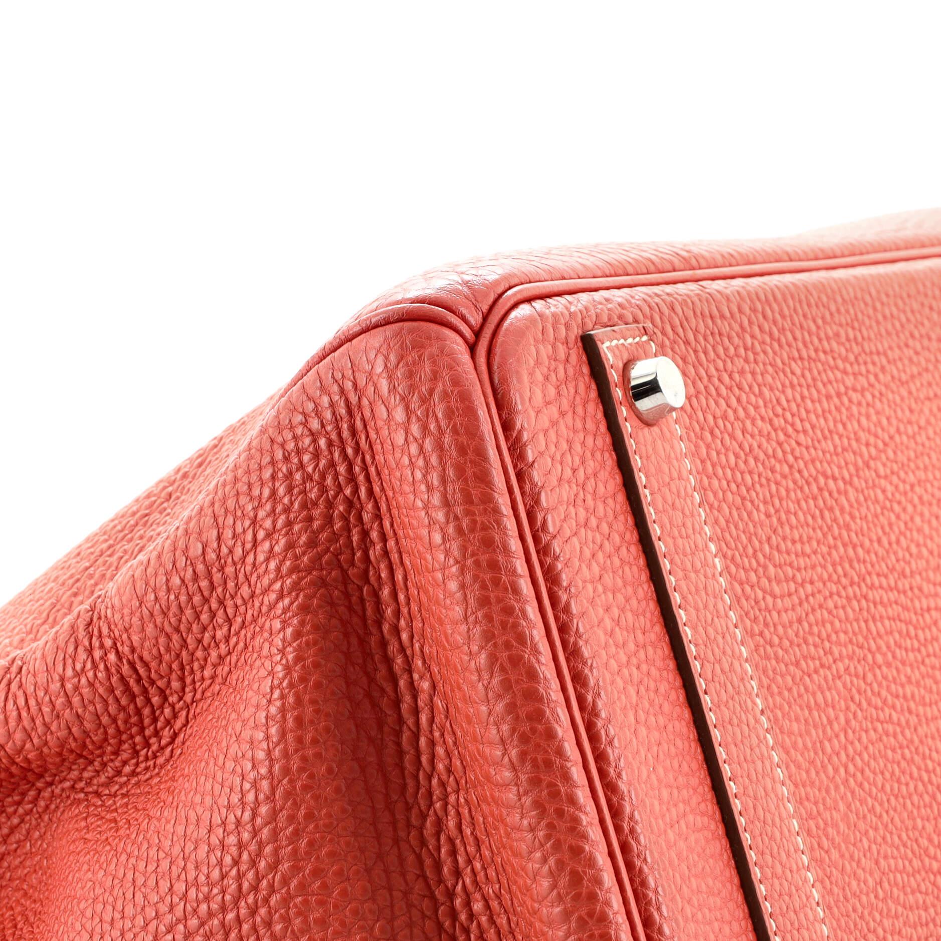 Hermes Birkin Handbag Sanguine Togo with Palladium Hardware 40 1