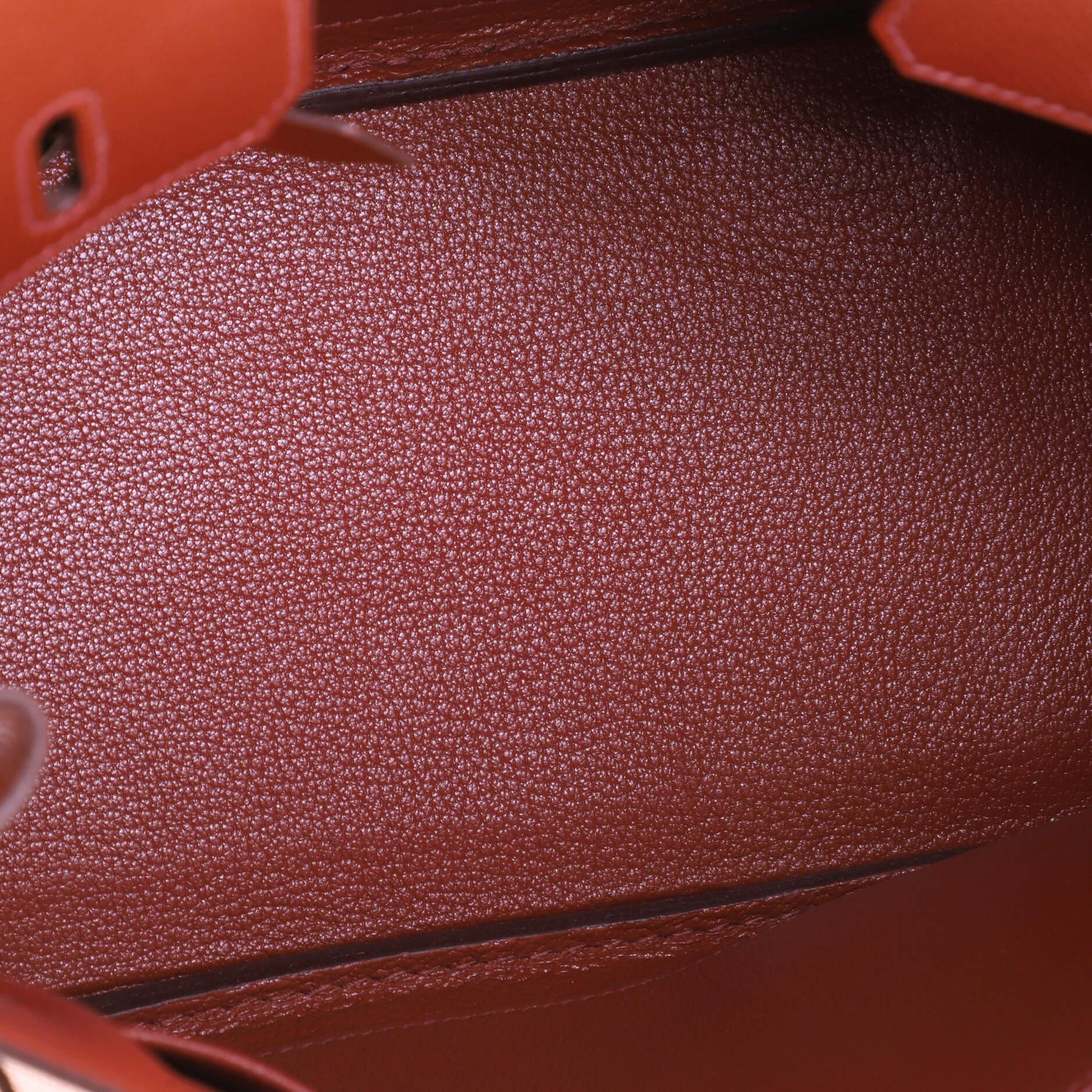 Hermes Birkin Handbag Sienne Epsom with Palladium Hardware 25 2