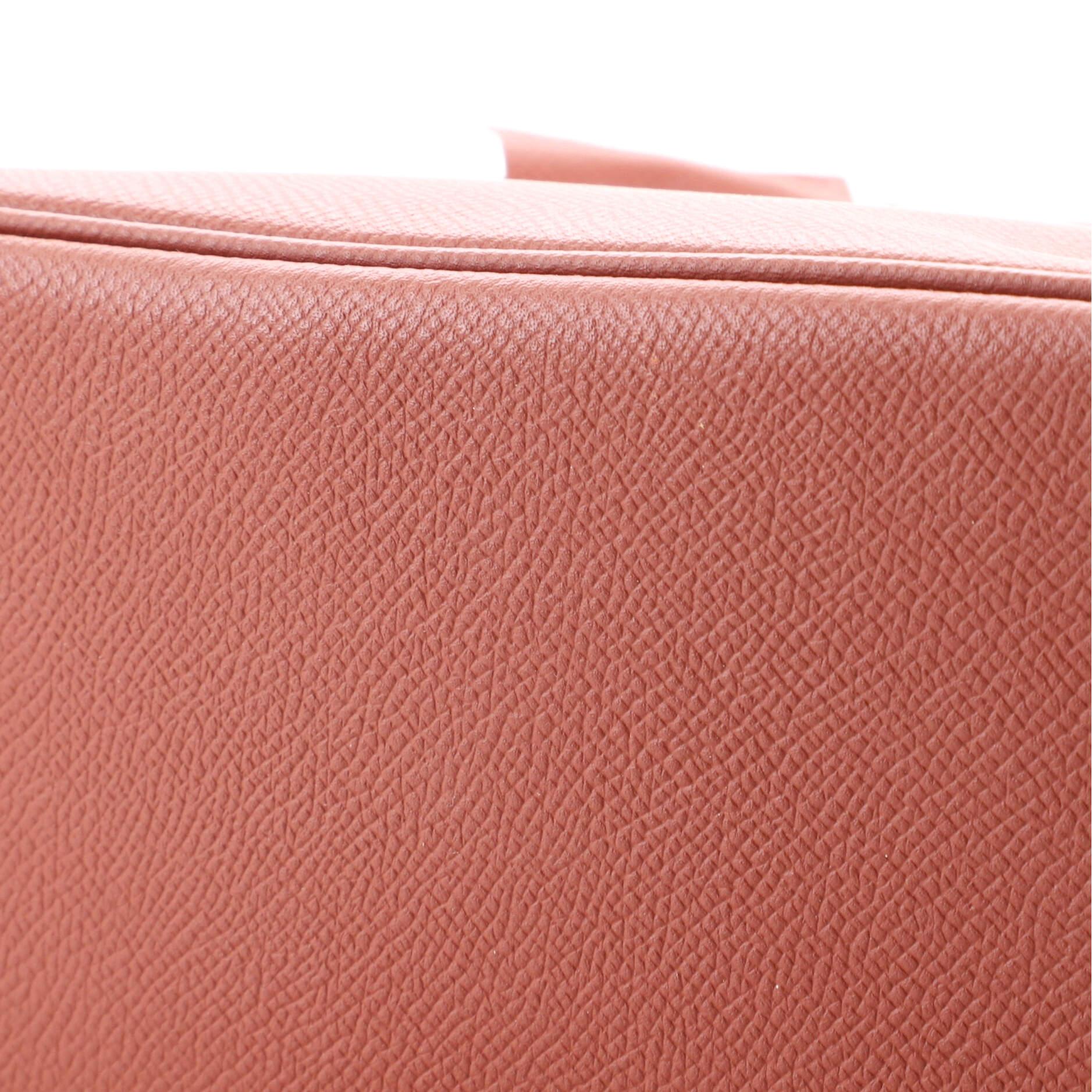 Hermes Birkin Handbag Sienne Epsom with Palladium Hardware 25 4