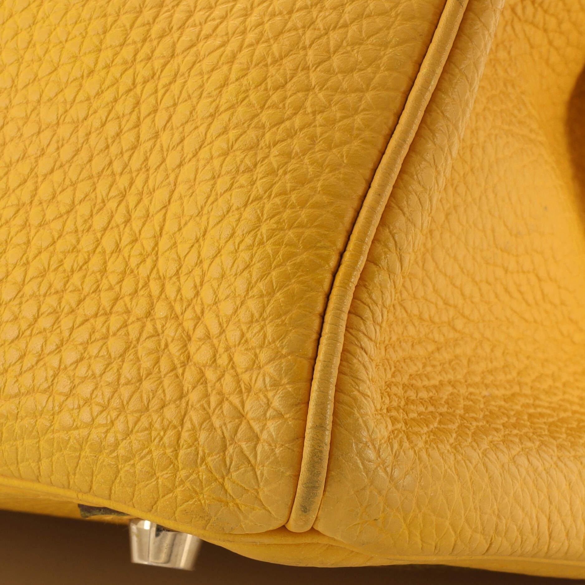Hermes Birkin Handbag Soleil Togo With Gold Hardware 35 7