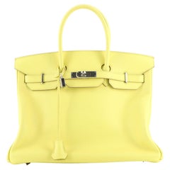 Hermes Birkin 35 Yellow - 6 For Sale on 1stDibs  birkin yellow bag, yellow  birkin bag price, hermes birkin yellow