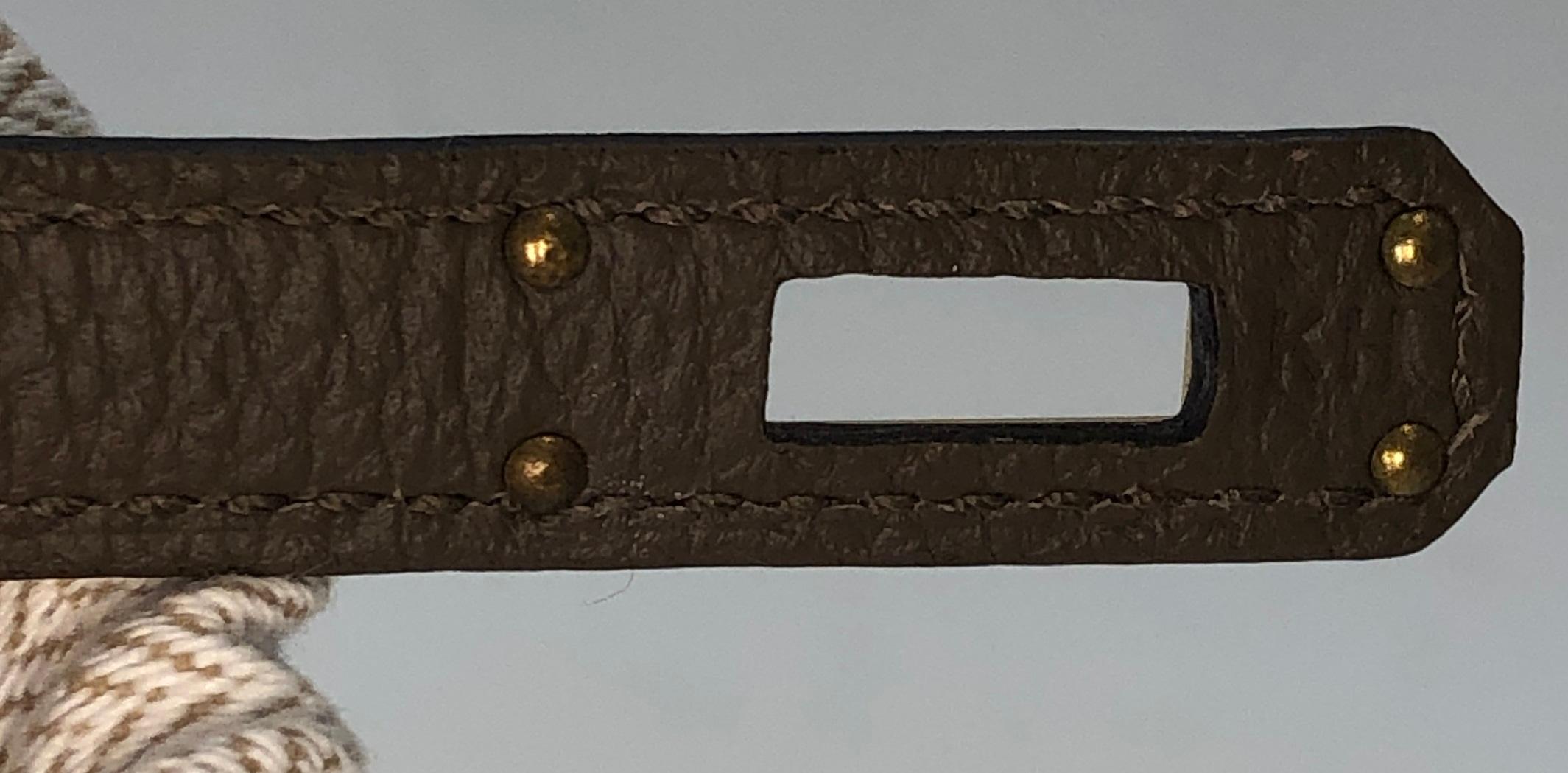Hermes Birkin Handbag Taupe Togo with Gold Hardware 25 1