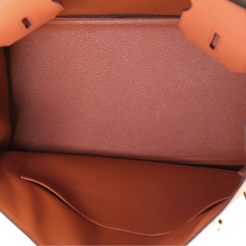 Hermes Birkin Handbag Terre Battue Togo with Gold Hardware 30 In Good Condition In NY, NY