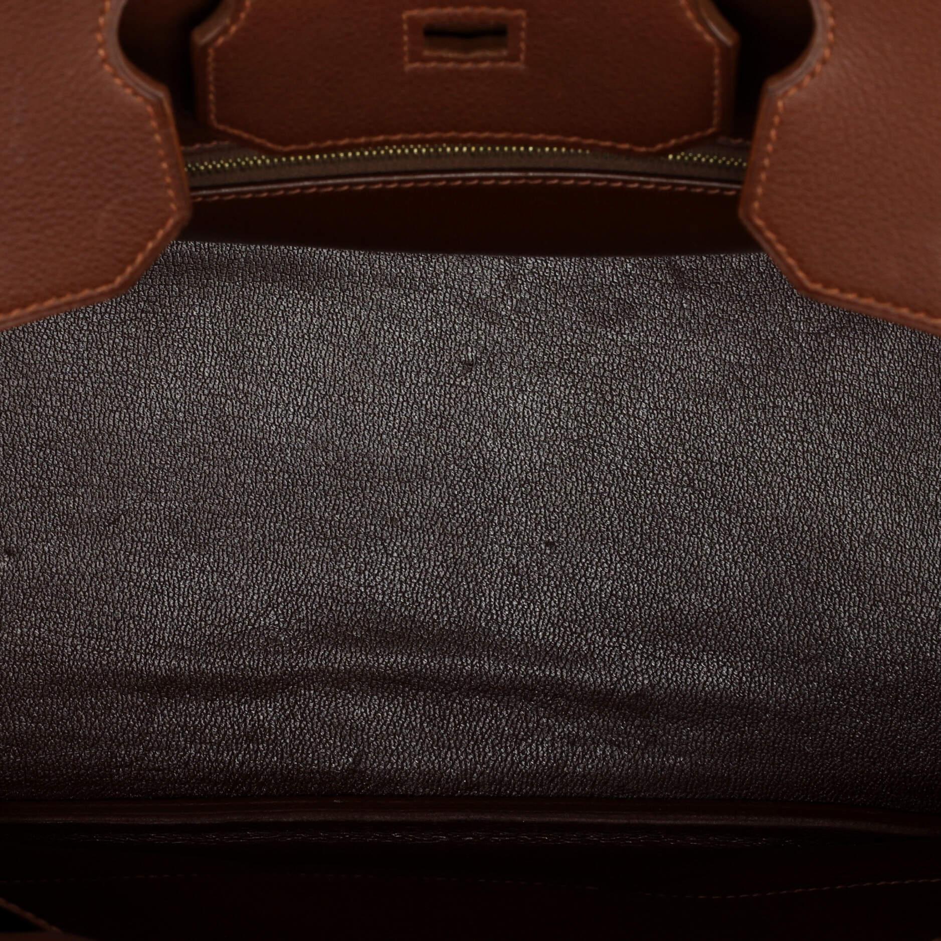 Hermes Birkin Handbag Terre Evergrain with Gold Hardware 35 1