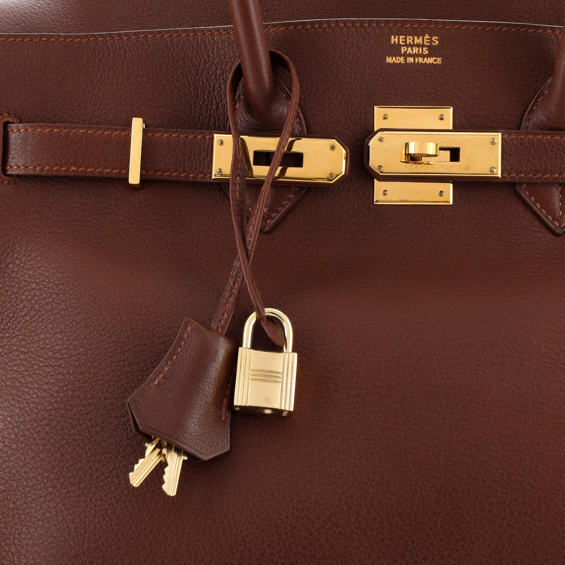 Hermes Birkin Handbag Terre Evergrain with Gold Hardware 35 2
