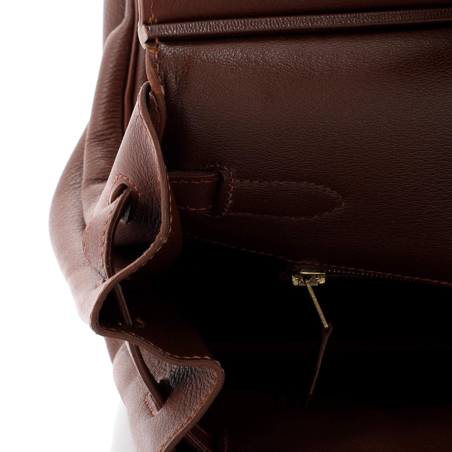 Hermes Birkin Handbag Terre Evergrain with Gold Hardware 35 5
