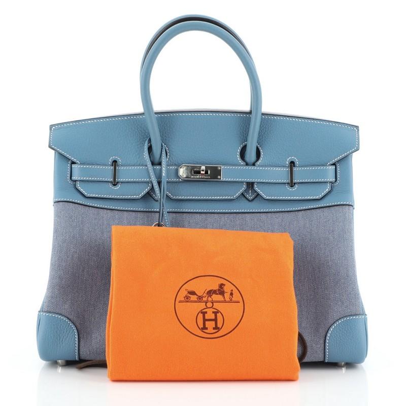 Birkin Denim - 3 For Sale on 1stDibs  hermes denim birkin, birkin jeans,  denim kelly bag