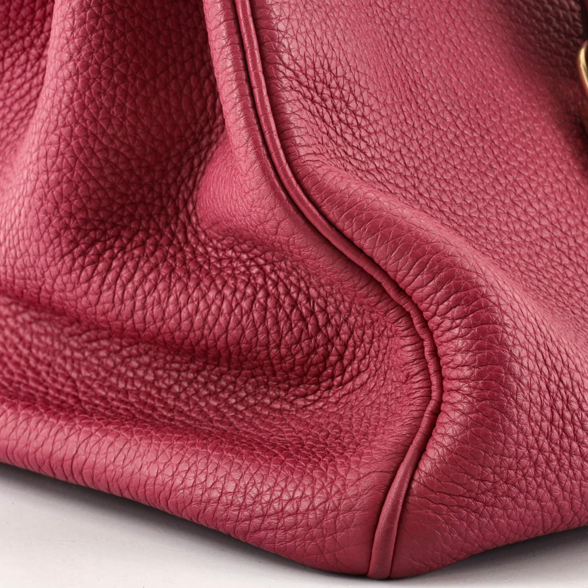 Hermes Birkin Handbag Tosca Clemence with Gold Hardware 35 3