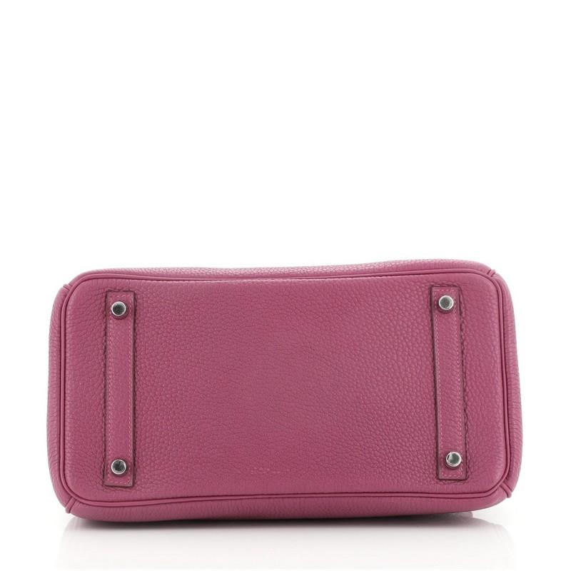 Hermes Birkin Handbag Tosca Togo with Palladium Hardware 30 In Good Condition In NY, NY