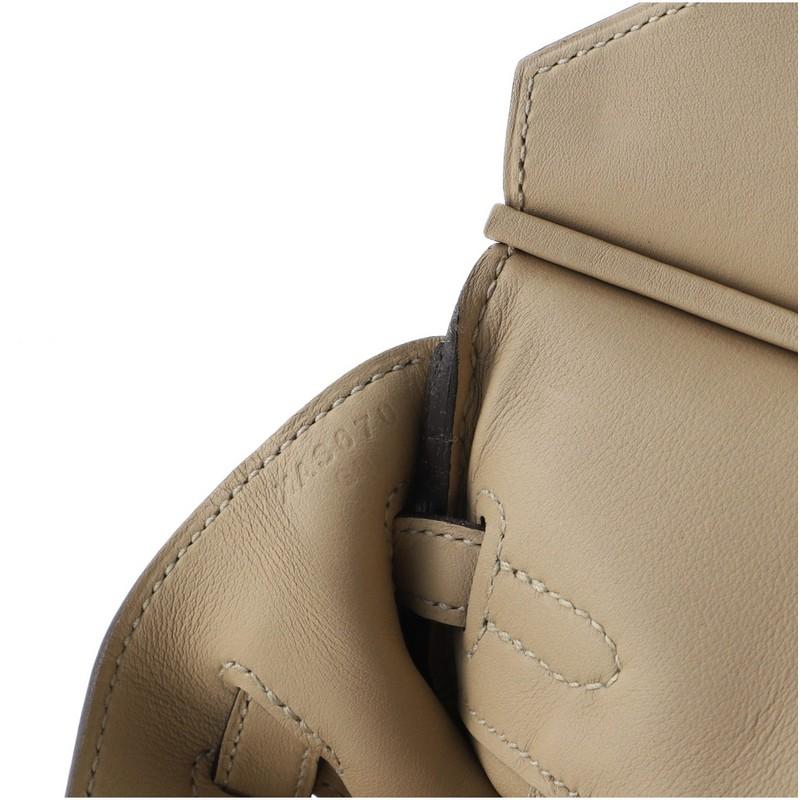 Hermes Birkin Handbag Trench Swift with Palladium Hardware 25 3