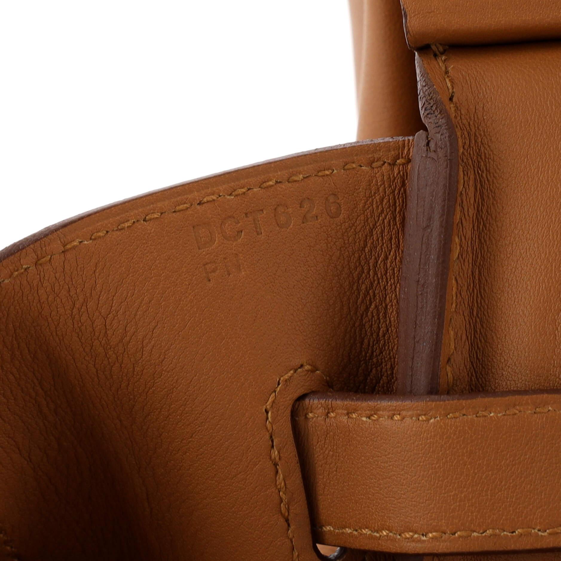 Hermes Birkin Handbag Tressage Brown Swift and Palladium Hardware 35 10
