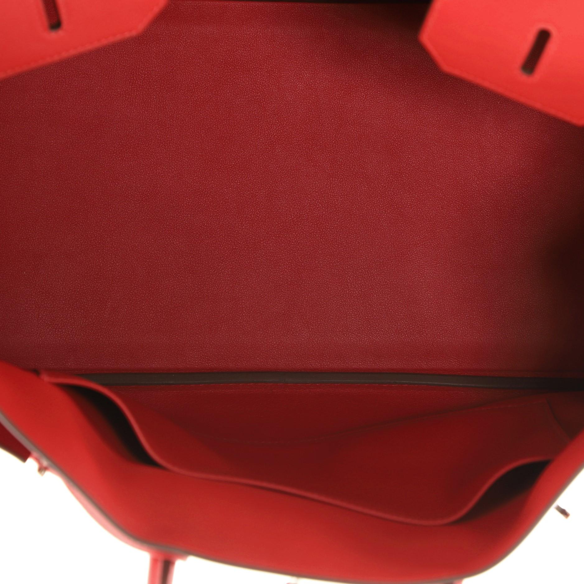 Hermes Birkin Handbag Tressage Red Swift And Palladium Hardware 1