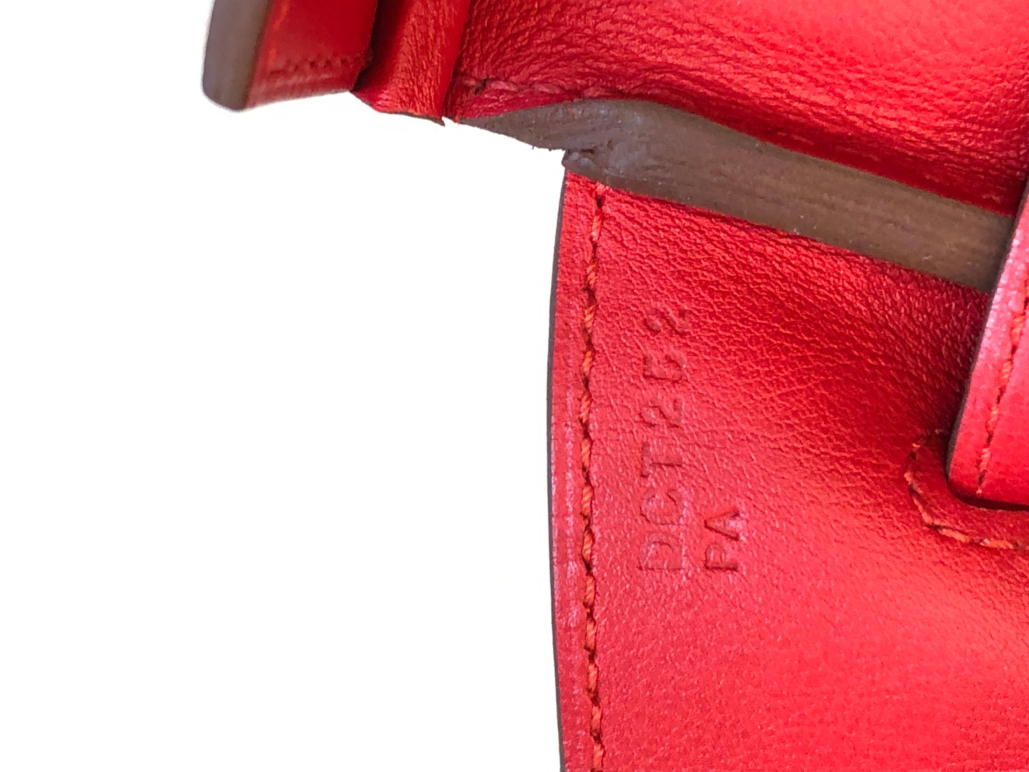 Hermes Birkin Handbag Tressage Red Swift And Palladium Hardware 3