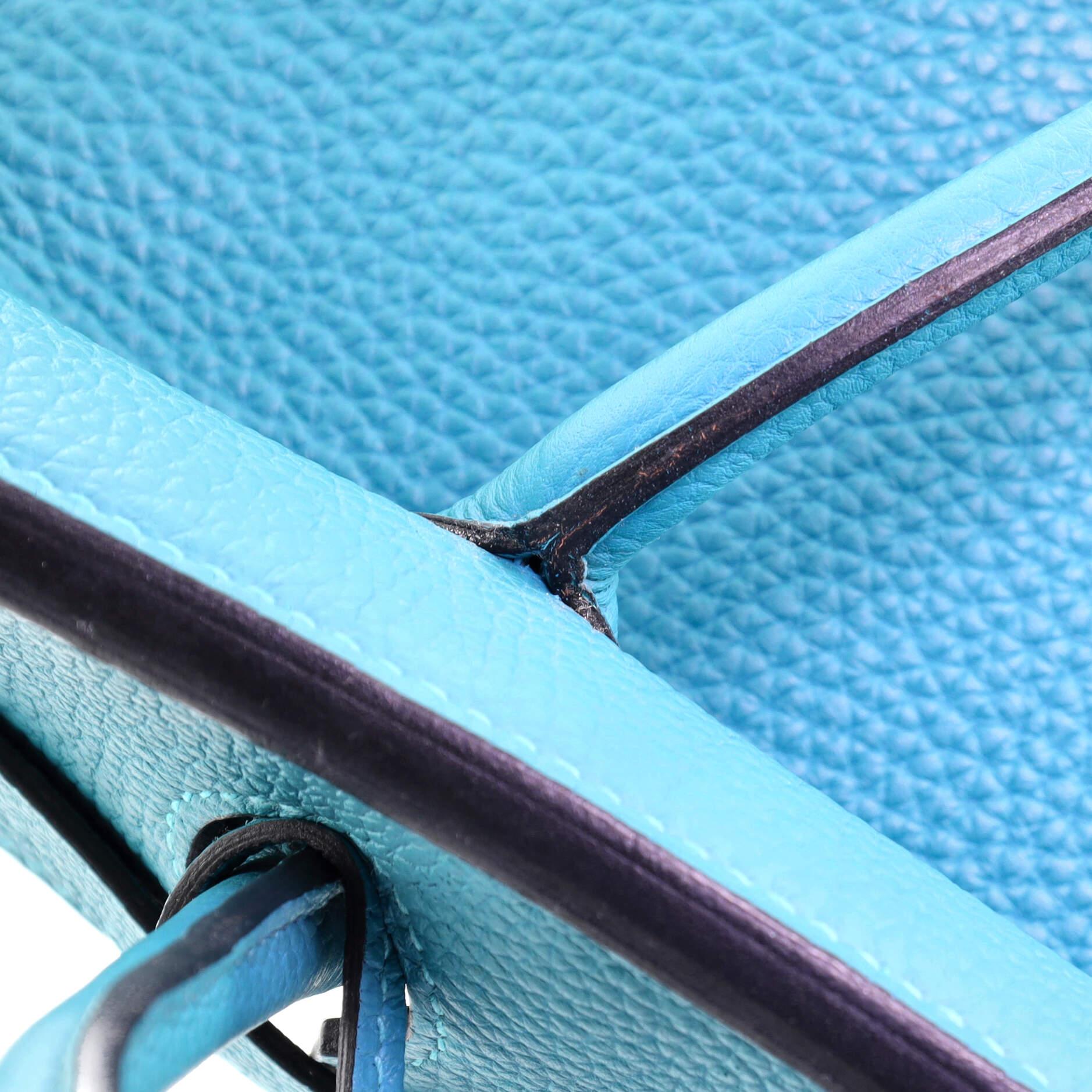 Hermes Birkin Handbag Turquoise Togo with Gold Hardware 30 3