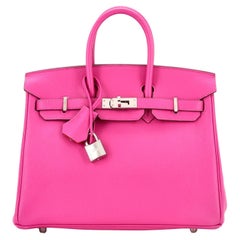 Hermes Birkin Handbag Verso Novillo with Palladium Hardware 25