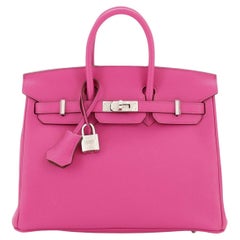 Hermes Birkin Handbag Verso Novillo with Palladium Hardware 25