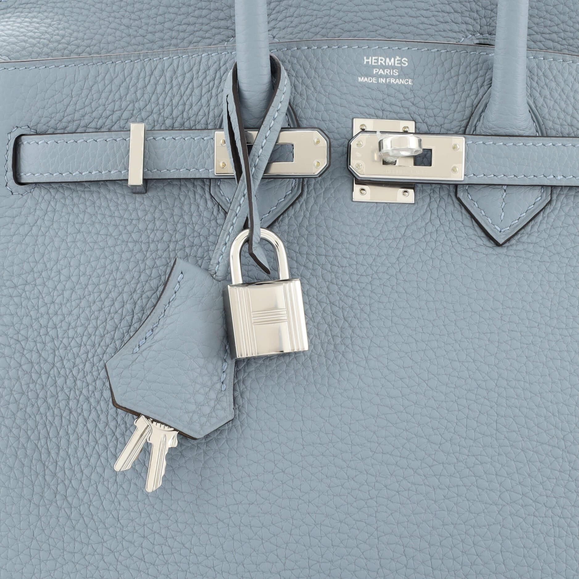 Hermes Birkin Handbag Verso Togo with Palladium Hardware 25 3