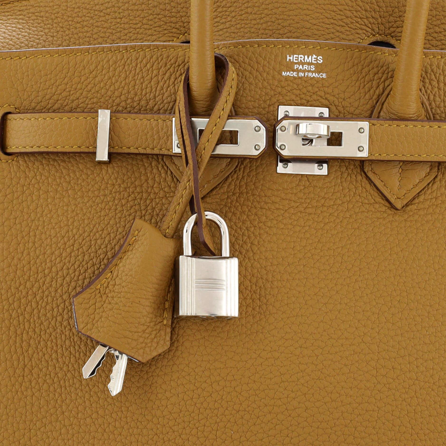 Hermes Birkin Handbag Verso Togo with Palladium Hardware 25 3