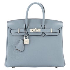 Hermes Birkin Handbag Verso Togo with Palladium Hardware 25