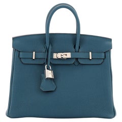 Hermès Sac à main Birkin Verso Togo avec finitions métalliques en palladium 25