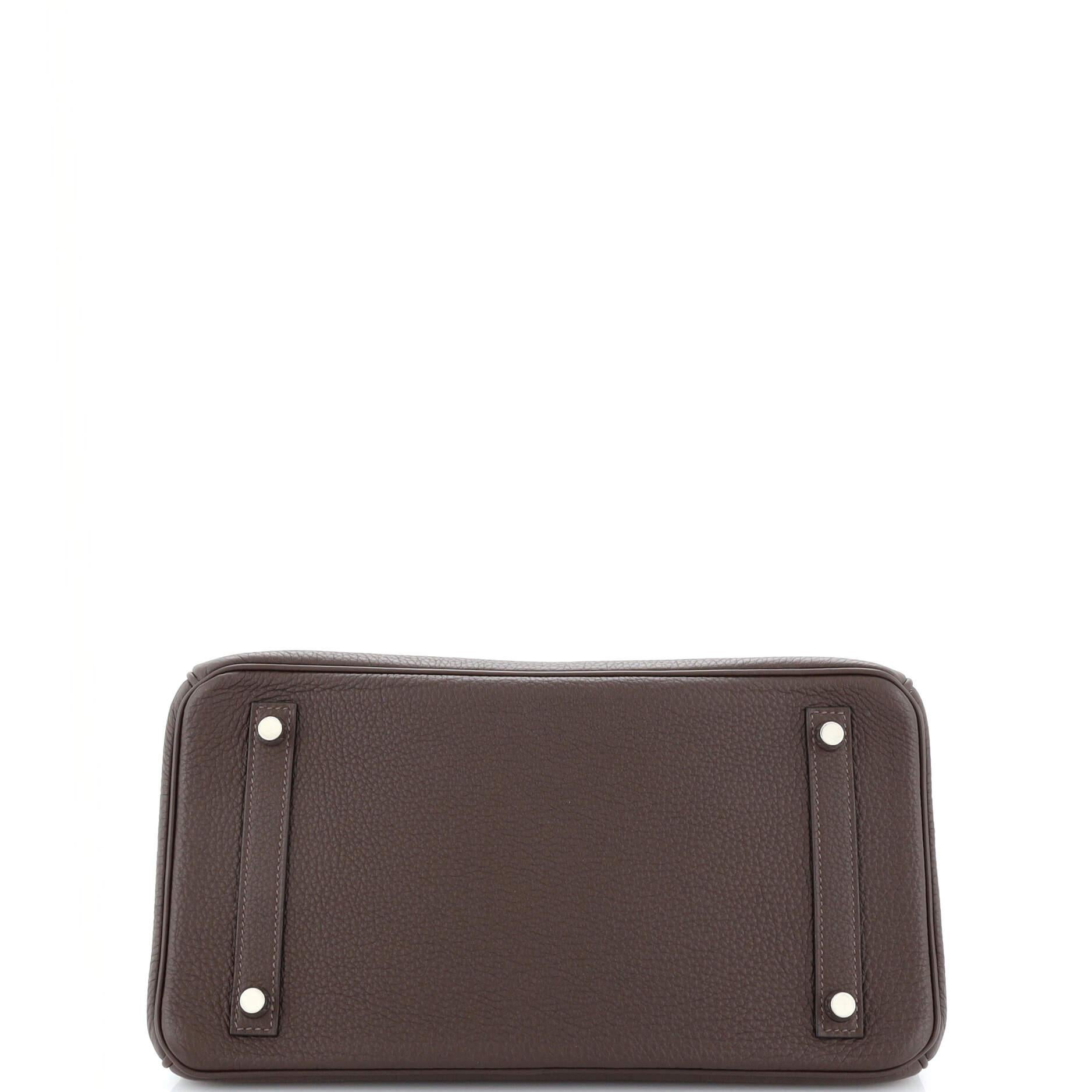 Hermes Birkin Handbag Verso Togo with Palladium Hardware 30 1