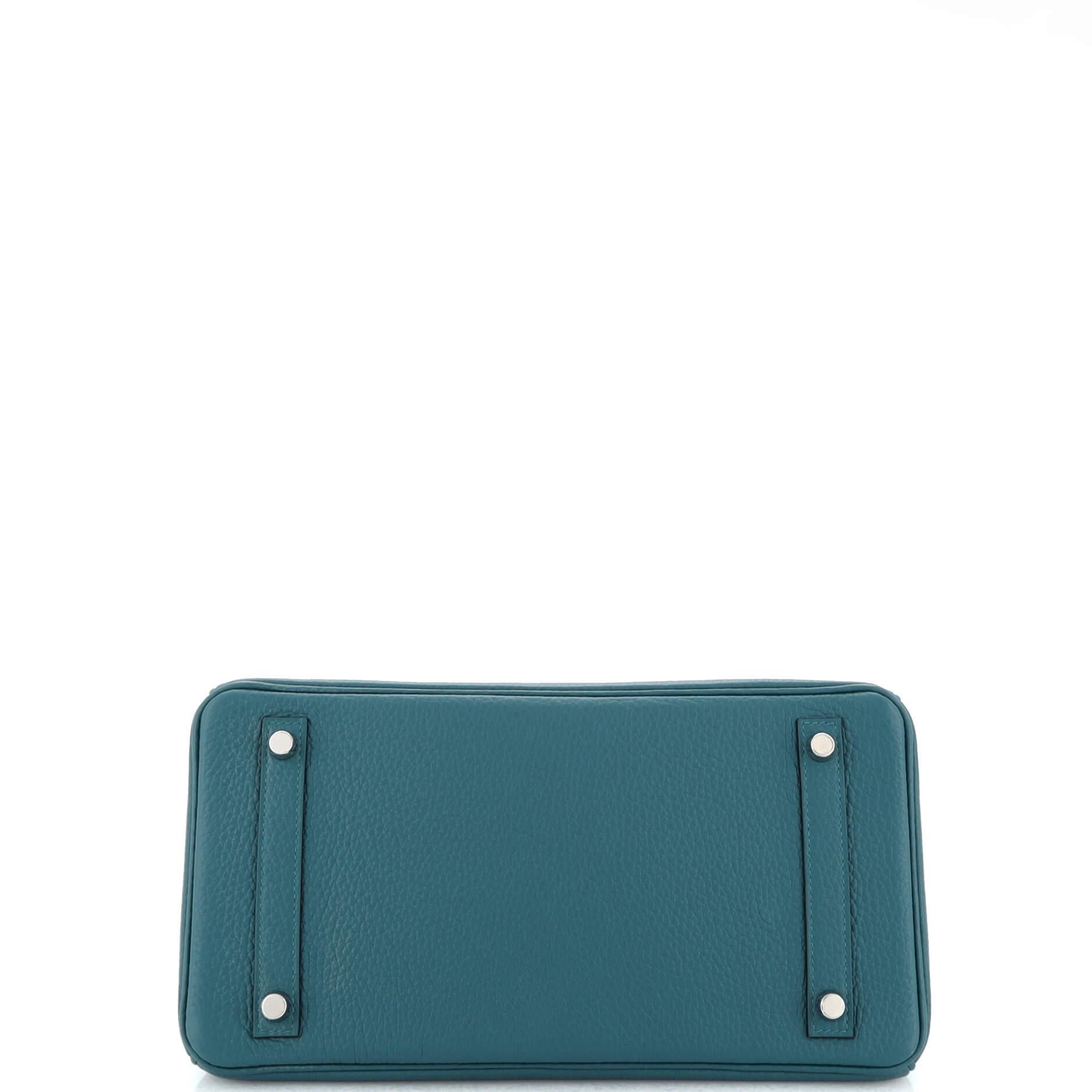 Hermes Birkin Handbag Verso Togo with Palladium Hardware 30 For Sale 1
