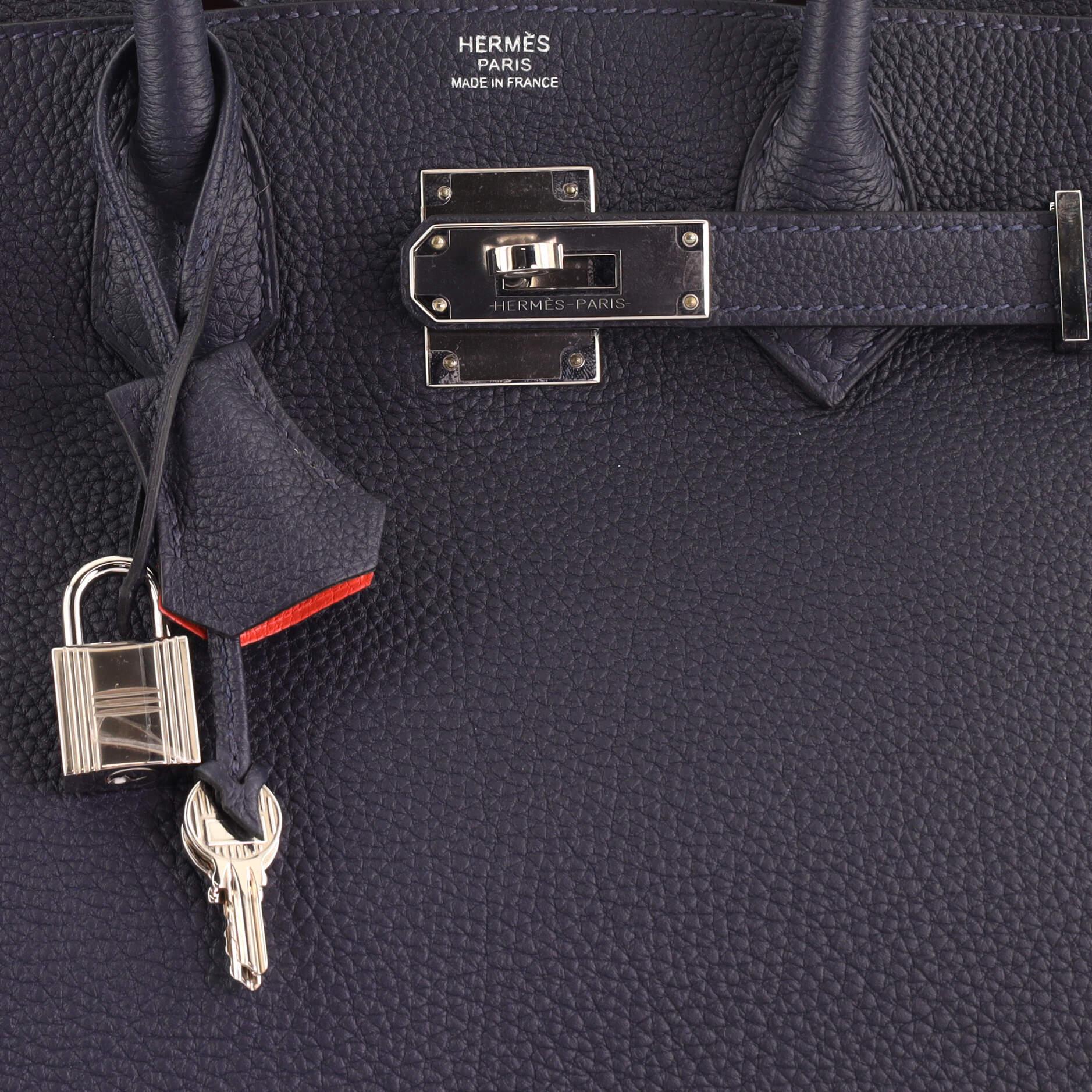 Hermes Birkin Handbag Verso Togo with Palladium Hardware 30 3