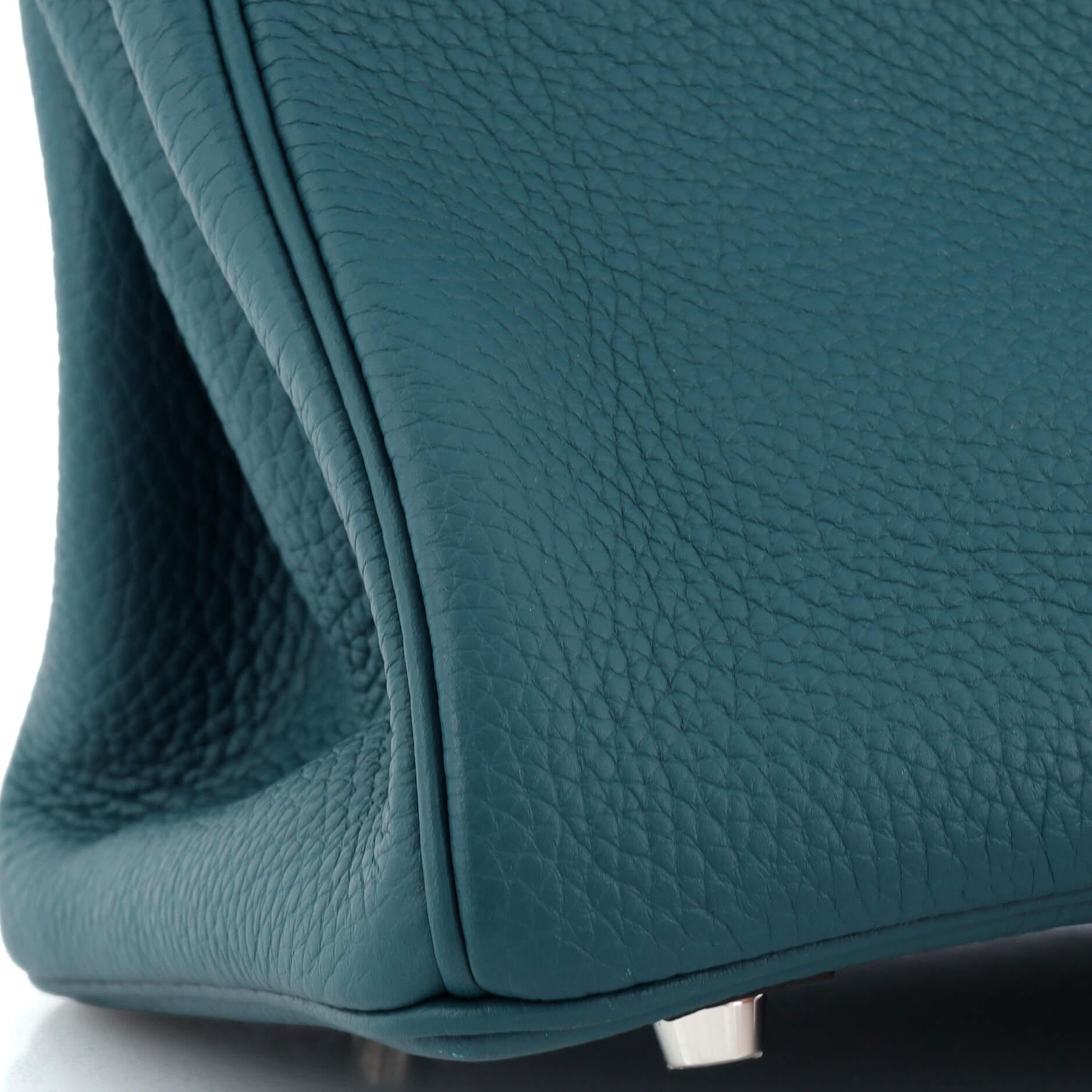 Hermes Birkin Handbag Verso Togo with Palladium Hardware 30 For Sale 4