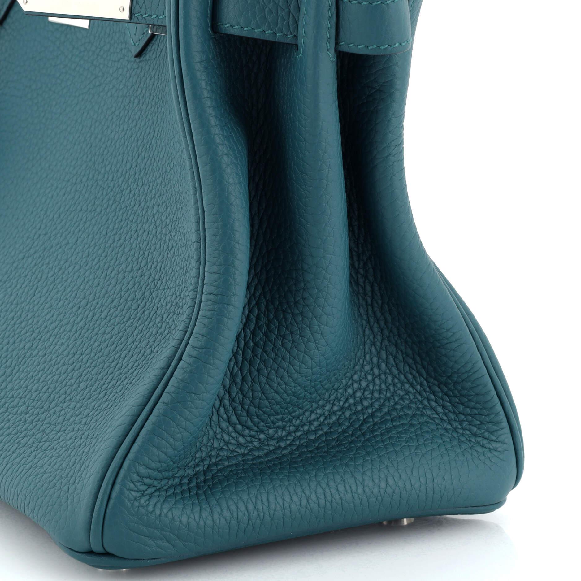Hermes Birkin Handbag Verso Togo with Palladium Hardware 30 For Sale 5