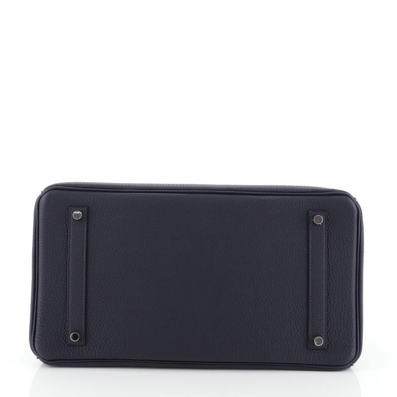 Hermes Birkin Handbag Verso Togo with Palladium Hardware 35 In Good Condition In NY, NY