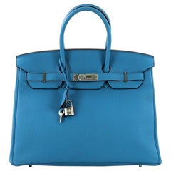 Hermes Birkin Handbag Verso Togo with Palladium Hardware 35