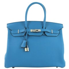 Hermes Birkin Handbag Verso Togo with Palladium Hardware 35