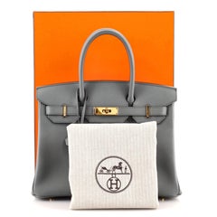 Hermes Birkin Handbag Vert Amande Epsom with Gold Hardware 30