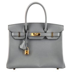 Hermes Birkin Handbag Vert Amande Epsom with Gold Hardware 30