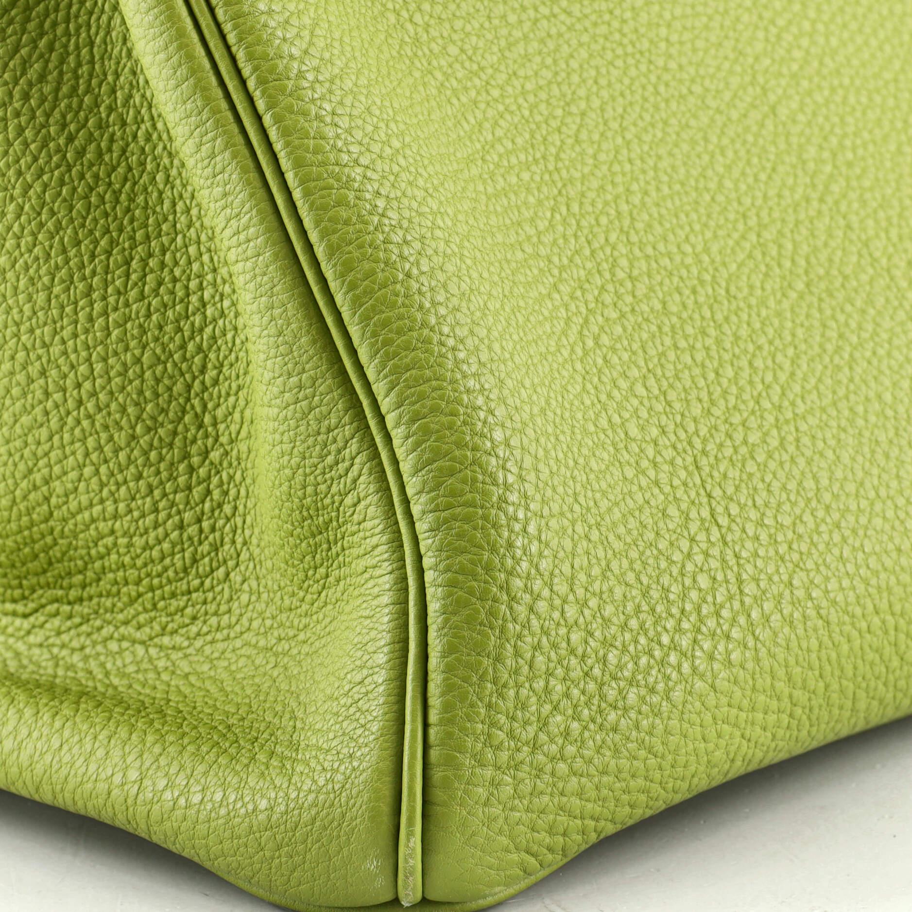 Hermes Birkin Handbag Vert Anis Togo with Palladium Hardware 35 4