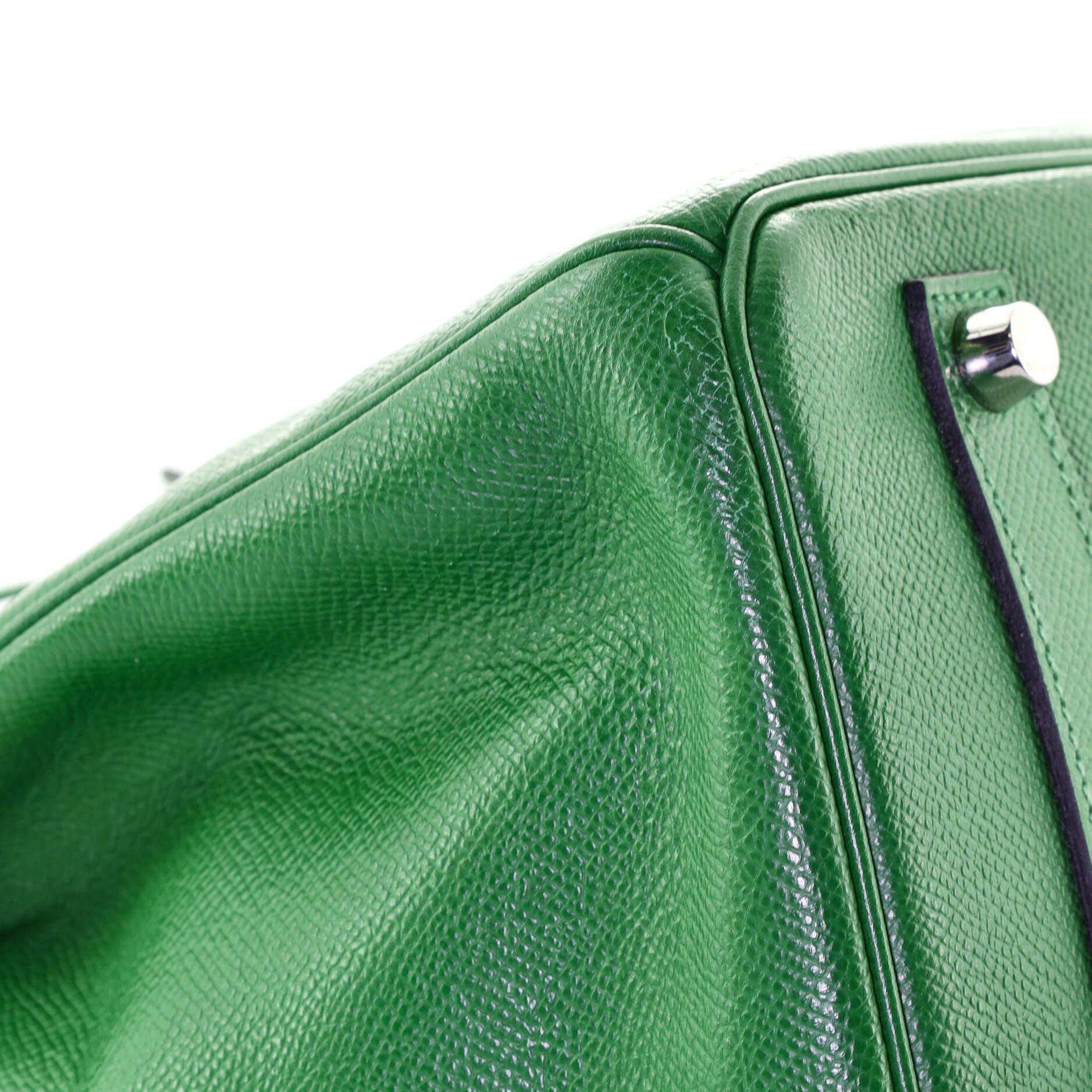 Hermes Birkin Handbag Vert Bengale Epsom with Palladium Hardware 35 1