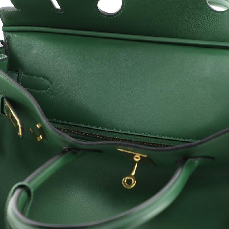  Hermes  Birkin Handbag Vert Bengale Swift with Gold Hardware 35 5